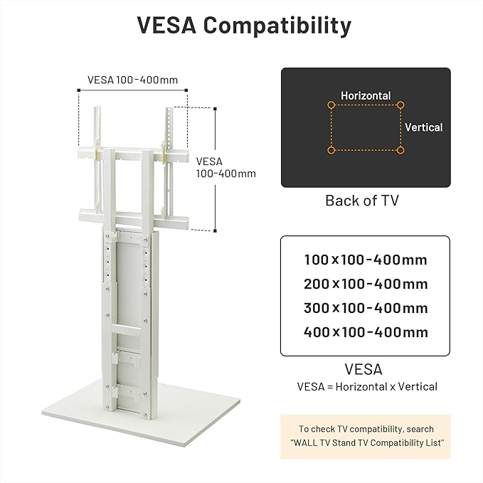 WALL V2 Caster Low Type | Minimalist Rolling TV Stand for 32–60 Inch | Satin White | Portable, Space Saving, Height Adjustable, No Drill | for Living Room and Bedroom | Japanese Design & Engineering