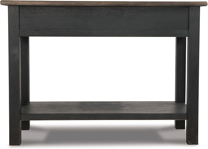 Signature Design by Ashley Tyler Creek Modern Farmhouse Sofa Table, Brown & Black