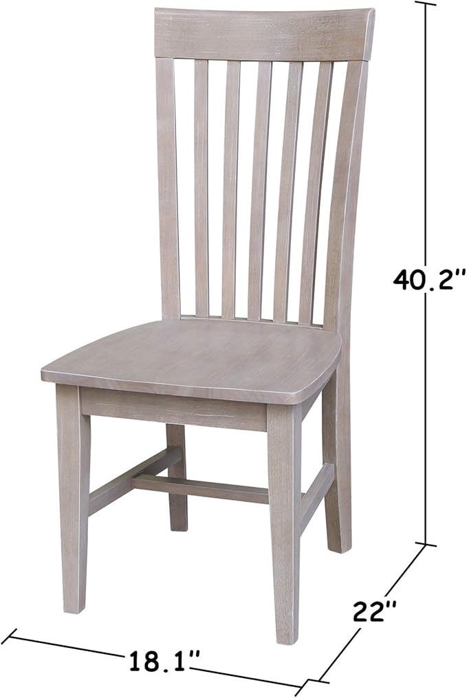 International Concepts Cosmo Chair Washed Gray Taupe