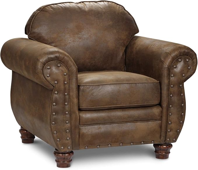American Furniture Classics Sedona 4-Piece Microfiber Sofa Set in Brown