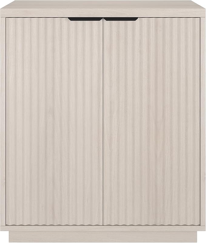 Henn&Hart 28" Wide Rectangular Accent Cabinet in Alder White, for Home, Living Room, Bedroom, Entertainment Room, Office