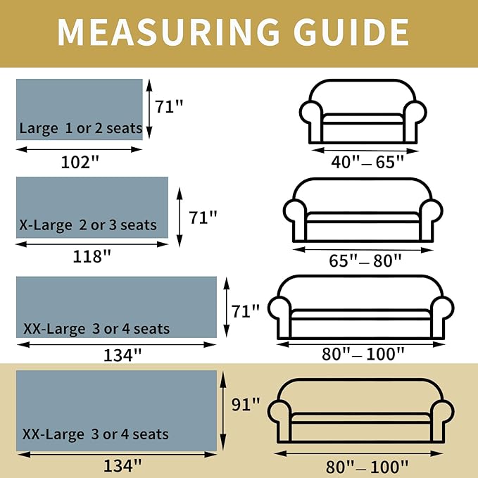 Non Slip Sofa Covers Couch Covers for 3 Cushion Couch Sofa Pet Friendly Washable Couch Covers for Sofa, Soft Thick Sectional Couch Covers L Shape Furniture Protector for Kids, Dogs 91" X134"
