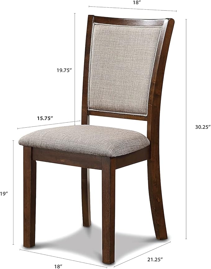 New Classic Furniture Amy Dining Set, Brown Cherry