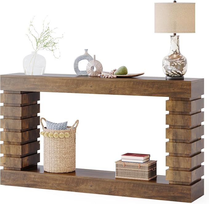 Tribesigns 70.8-Inch Long Console Table, Wood Entryway Table with Storage, Narrow Sofa Table Couch Table for Living Room Entryway Hallway