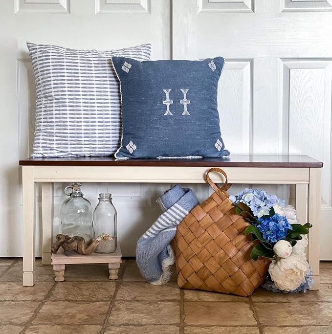 Signature Design by Ashley WhiteOwing Bench, 44.25" W x 16.25" D x4.25 H, White
