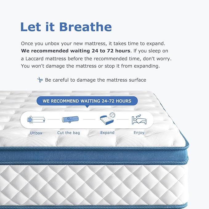 14 Inch Queen Mattress Medium Firm Hybrid Queen Size Bed Mattresses, Memory Foam Mattress in a Box for Pressure Relief, Individual Pocket Spring-Motion Isolation with Edge Support, CertiPUR-US