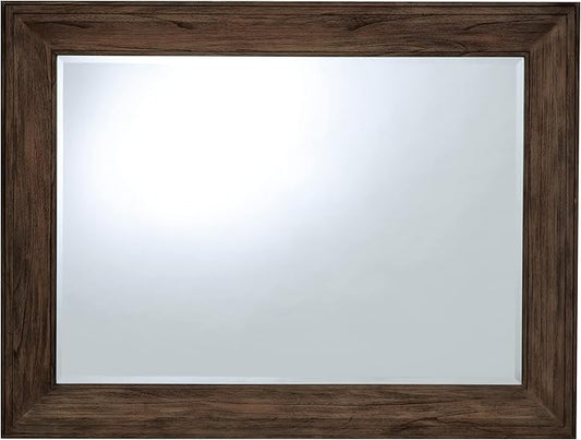 Hekman Furniture Mirror Wooden Finish, Solid Wood & Veneers Material Rectangle Shape Durable Beveled Glass Mirror, Modern Home Decor Best Vanity Mirror for Entryway, Bathroom & Bedroom