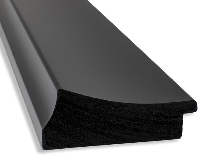 Amanti Art Black Bathroom Mirror for Over Sink, 26x32 Grand Black Narrow Rectangle Vanity Mirror, Large Casual Frame, Hangs Horizonally and Vertically, Bathroom Wall Decor, Beveled Edge