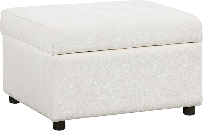 112" Luxurious Pull-out Sofa Bed Sleeper with Storage Ottoman,Sectional Sleeper Couch W/ 3 Pillows,2 USB ports & 2 Power Sockets,Corner Furniture Set for Living Room Large Space,Cream Chenille