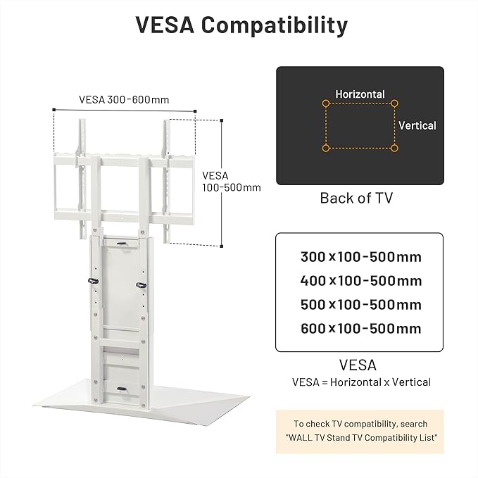 WALL V4 | Sleek Shallow Floor TV Stand for Extra Large 50-100 Inch | Walnut | for Large Screens | Living Room and Bedroom, Space Saving, Adjustable Mount, No Drill, Japan-Engineered Design