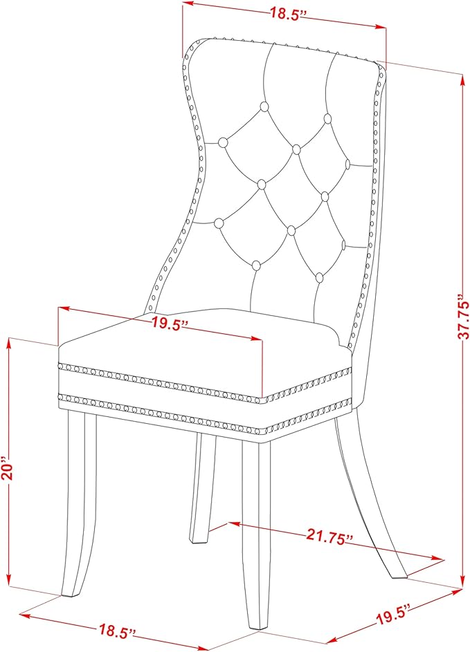 East West Furniture LGDA7-BLK-12 7 Piece Dinette Set Contains a Rectangle Kitchen Table with Butterfly Leaf and 6 Polyester Fabric Parson Dining Chairs, 42x84 Inch, Black