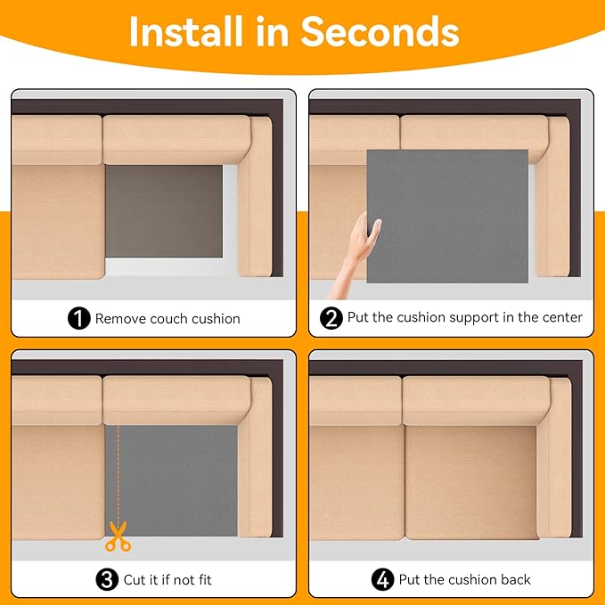 Couch Supports for Sagging Cushions Couch Supporter for Under The Cushions High Density Foam 24 “X 20” Furniture Seat Sagging Repair Set of 3