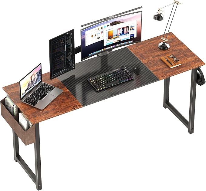 Decoholic Adjustable Height Standing Desk Whole Piece 71x23 Inch Desktop Home Office Computer Workstation Sit Stand up Desk(71inch)…
