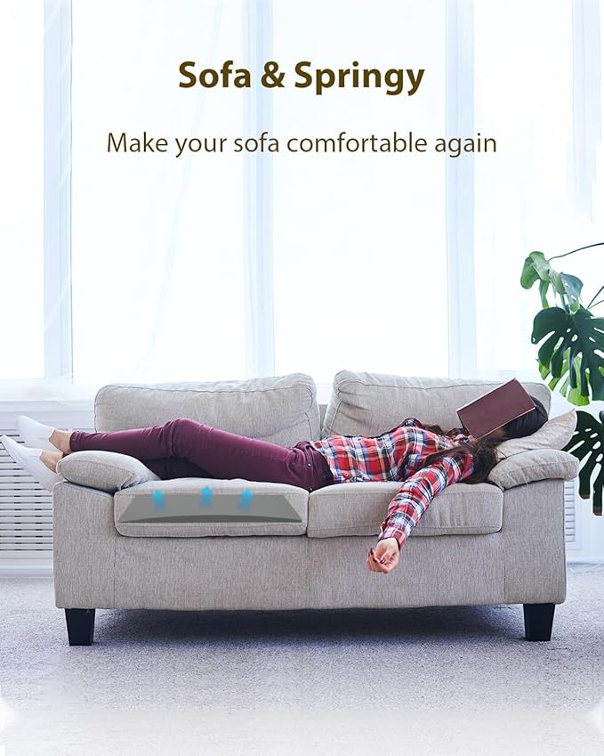 Couch Cushion Support, 20" x 20" Sofa Cushion Support for Sagging Seat, High Density Replacement Foam Insert for Sagging Couches, Loveseat, Furniture (Grey-3 pcs)