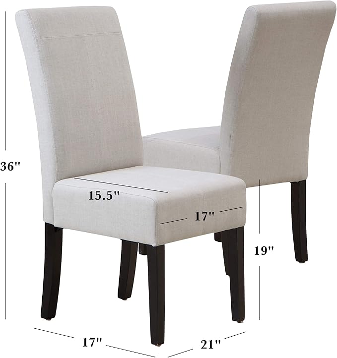 Christopher Knight Home Pertica Linen Dining Chairs, 2-Pcs Set, Natural