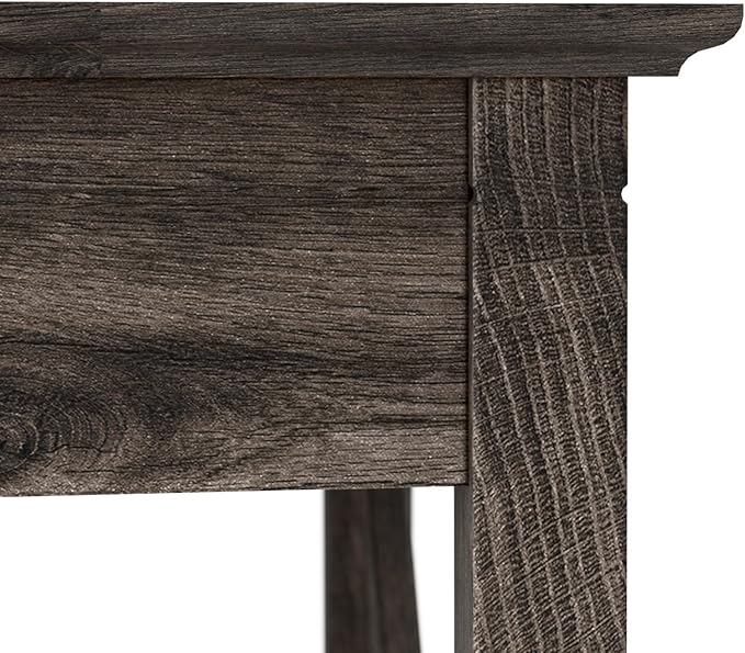 Bush Furniture Key West L Shaped Desk, 60-inch Modern Farmhouse Writing Desk for Home Office