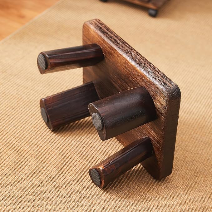 Wood Stool & Bench - Kids, Small, Kitchen Step, Wooden Steps & Plant Stand (14.2"x10.2"x7.1")