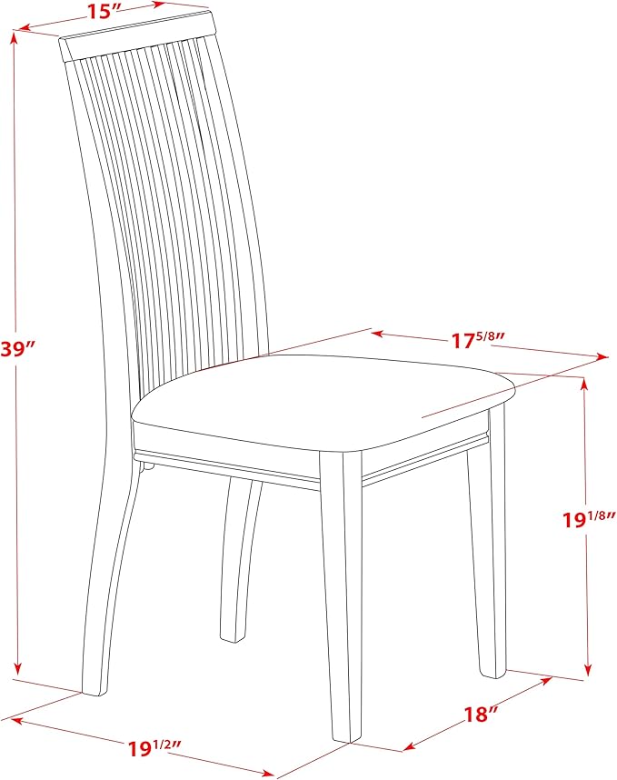 East West Furniture HBIP5-LWH-C 5 Piece Dining Set Includes a Round Dining Table with Pedestal and 4 Linen Fabric Kitchen Room Chairs, 42x42 Inch, Linen White