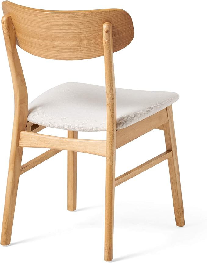 Christopher Knight Home Anthony Mid-Century Modern 7 Piece Dining Set, Light Beige and Natural Oak