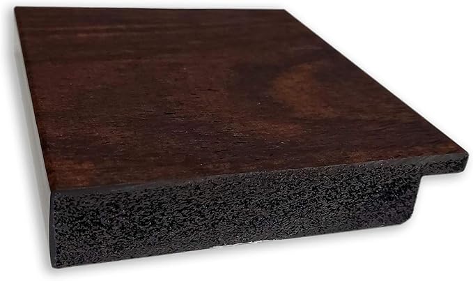 Amanti Art Brown Bathroom Mirror for Over Sink, 29x23 Wildwood Brown Rectangle Vanity Mirror, Medium Rustic Farmhouse Frame, Hangs Horizonally and Vertically, Bathroom Wall Decor, Beveled Edge