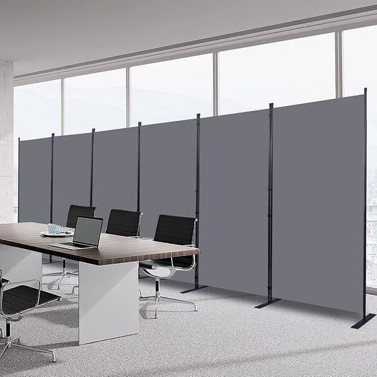 Room Divider 6FT Portable Room Dividers and Folding Privacy Screens, 204'' W Fabric Divider for Room Separation, 6 Panel Partition Room Dividers Freestanding Wall Divider Screen for Dorm Studio Office