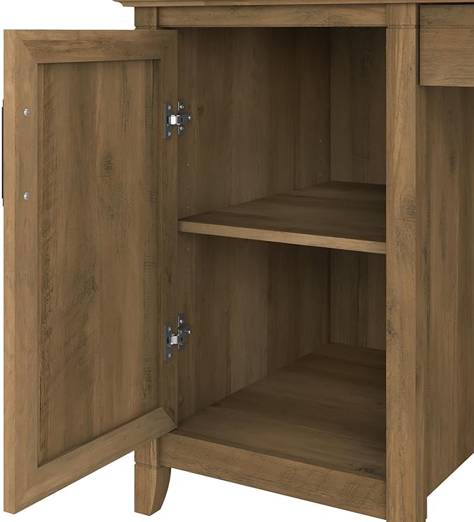 Bush Furniture Key West Computer Desk with Storage Farmhouse PC Table for Home Office in Reclaimed Pine 54W x 24D