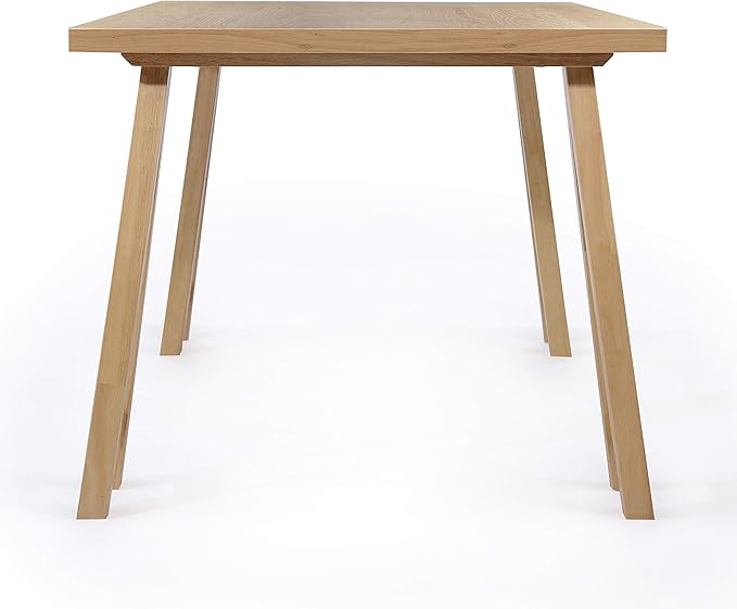 Christopher Knight Home Benson Mid-Century Modern 7 Piece Dining Set, Light Beige and Natural Oak