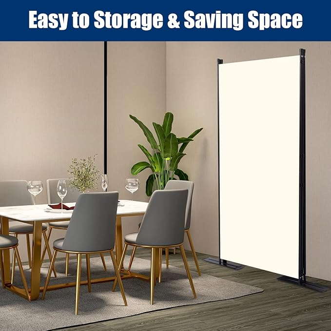 Room Divider 6FT Portable Room Dividers and Folding Privacy Screens, 102'' W Fabric Divider for Room Separation, 3 Panel Partition Room Dividers Freestanding Wall Divider Screen for Dorm Studio Office