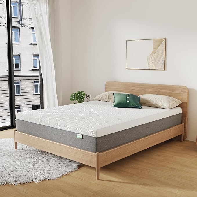 Novilla Twin XL Mattress, 6-Inch Gel Memory Foam Mattress for Cool Night Sleep & Pressure Relief，Medium Firm XL Twin Size in a Box, Bliss