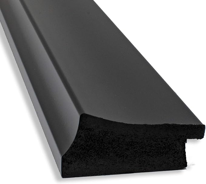 Amanti Art Black Bathroom Mirror for Over Sink, 36x46 Grand Black Rectangle Vanity Mirror, X-Large Casual Frame, Hangs Horizonally and Vertically, Bathroom Wall Decor, Beveled Edge