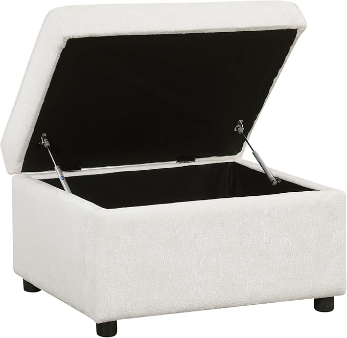 112" Luxurious Pull-out Sofa Bed Sleeper with Storage Ottoman,Sectional Sleeper Couch W/ 3 Pillows,2 USB ports & 2 Power Sockets,Corner Furniture Set for Living Room Large Space,Cream Chenille