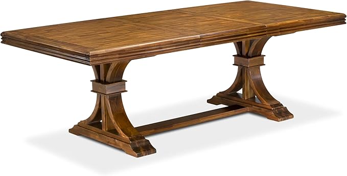 NEFL5-AWA-04-5-Piece Dining Room Set Consists of a Wooden Table and 4 Light Tan Linen Fabric upholstered Chairs with Padded Chair Back - Antique Walnut Finish.