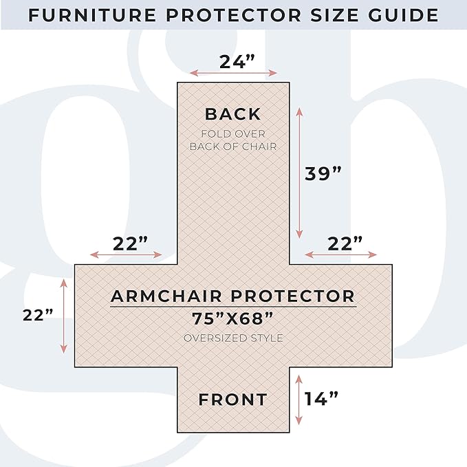 Great Bay Home Reversible Patchwork Chair Cover - Washable Slipcover Furniture Protector with Elastic Straps - Chair Cover for Dogs, Kids, and Pets - Box-Stitched Detail (Chair, Dusty Rose)