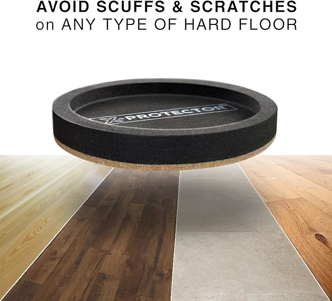 Felt Furniture Sliders for Hardwood Floors X-PROTECTOR 4 PCS 4 3/4” - Furniture Slider with Unique Design - Heavy-Duty Furniture Movers for Hard Surfaces - Felt Sliders - Move Your Furniture Easily!