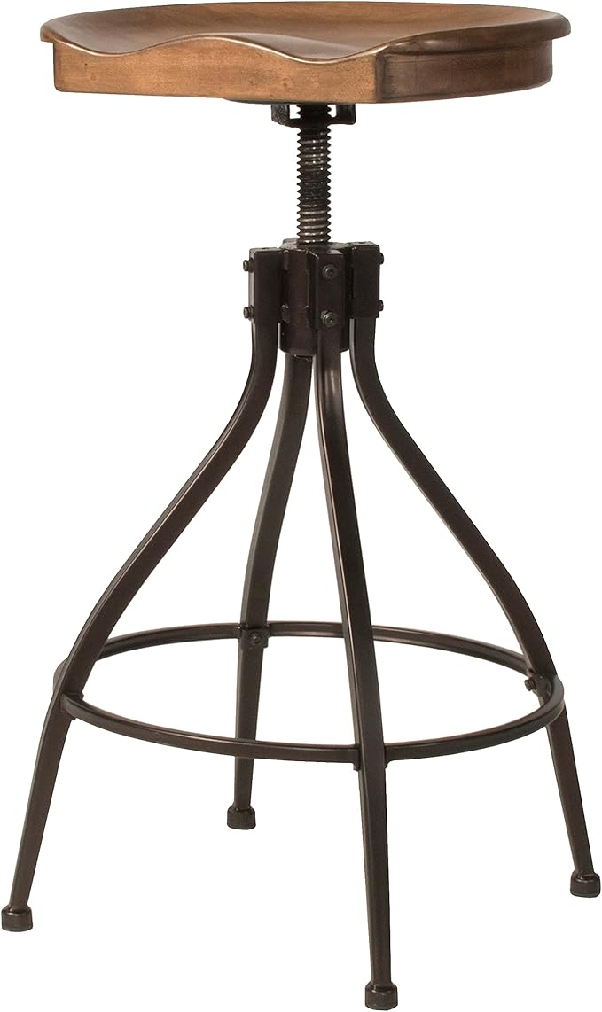 Bar Stool - Silverton Bar Stool with Open Lattice - Hillsdale Furniture - 4734-830, Brown