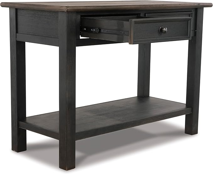 Signature Design by Ashley Tyler Creek Modern Farmhouse Sofa Table, Brown & Black