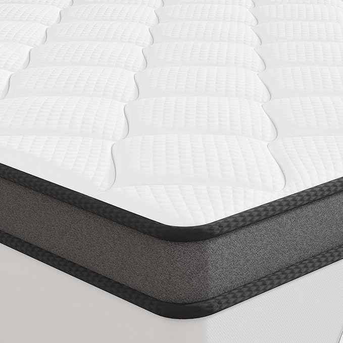 ELEMUSE 3 Inch Full Memory Foam Mattress Topper, High Density Gel Foam Bed Toppers with Cooling Pillowtop for Back Pain Relief, Medium Firm Mattress Pad for Comfort Body Support