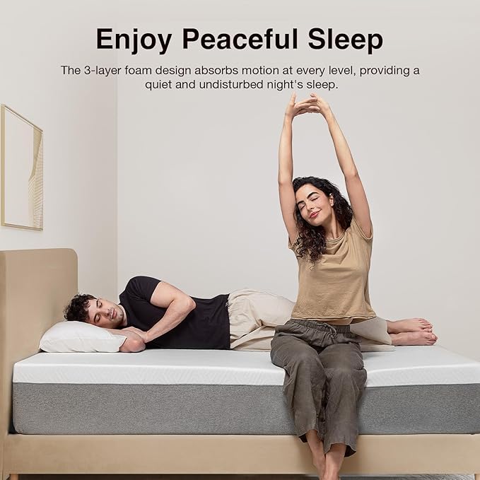 Novilla Full Size Mattress, 10 inch Full Gel Memory Foam Mattress for Cool Night & Pressure Relief, Medium Firm in a Box, Bliss