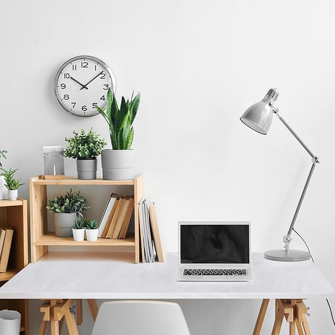 Kaboon Universal Tabletop 36"x20", Solid One-Piece Melamine Table Top, Double L-Desk Floating Desk DIY, Home and Office Countertop, White Rock