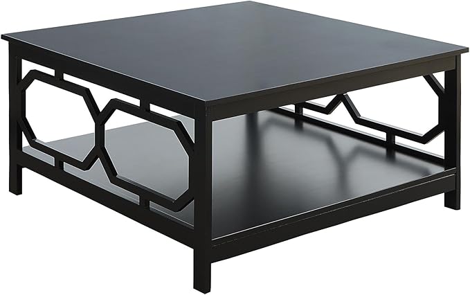 Convenience Concepts Omega Square 36" Coffee Table, Black