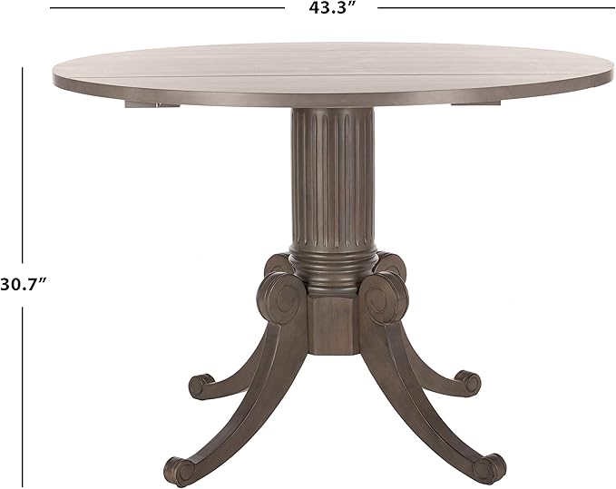 Safavieh Home Forest Traditional Grey Wash Drop Leaf Dining Table
