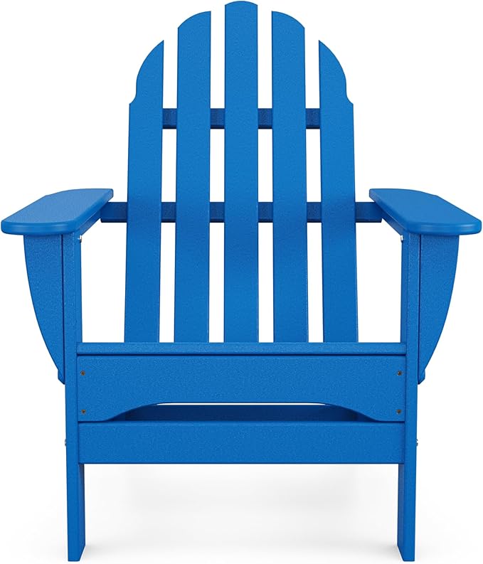 POLYWOOD AD5030PB Classic Folding Adirondack Chair, 35.00" x 29" x 35.00", Pacific Blue