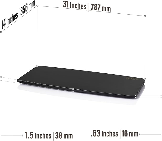 Prosumer's Choice 31-Inch Wooden TV Swivel Stand for LED/LCD TVs and Monitors - 360° Rotation with Steel Ball Bearings - Stable TV Swivel Base for Easy Viewing Adjustment - Black Finish