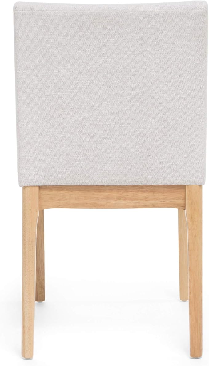 Christopher Knight Home Benson Mid-Century Modern 7 Piece Dining Set, Light Beige and Natural Oak