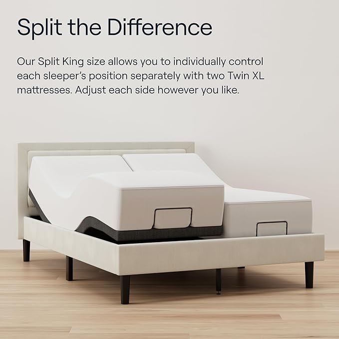 Nectar Premier Twin XL Adjustable Base & 13” Mattress (New Version) - Head & Foot Incline - Medium Firm Memory Foam - Cooling Upgrade - 3 Massage Settings - 365-Night Mattress Trial & Forever Warranty