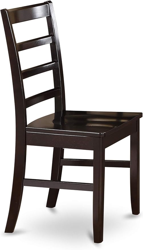 East West Furniture CAPF5-CAP-W 5 Piece Dining Room Table Set Includes a Rectangle Kitchen Table and 4 Dining Chairs, 36x60 Inch, Cappuccino