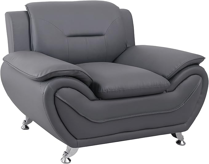Container Furniture Direct Michael Sofa and Chair Set, Gray