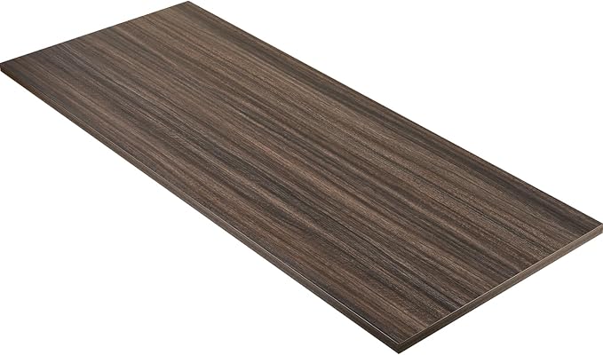 Kaboon Universal Tabletop 59.1"x23.62", Solid One-Piece Melamine Table Top, Double Desk L-Desk DIY, Home and Office Countertop,Eucalyptus