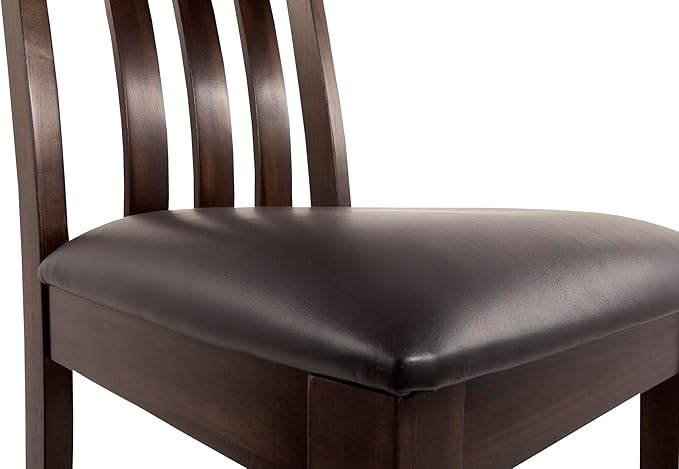 Signature Design by Ashley D596-01 Dining Side Chair, 0, Dark Brown