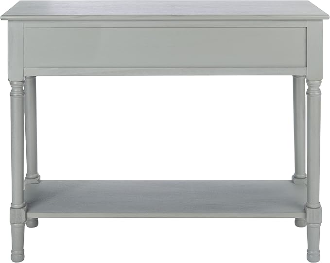 SAFAVIEH Home Collection Tate Distressed Grey 2-Drawer Bottom Shelf Console Table CNS5720C